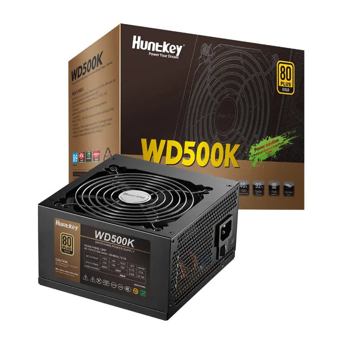 Huntkey WD500K 500W 80Plus Gold Certified Power Supply Huntkey