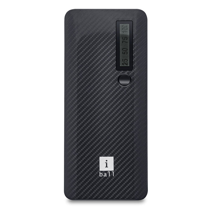 iBall 10000mAh Powerbank (IB-10000LI) Dual USB Output-Black