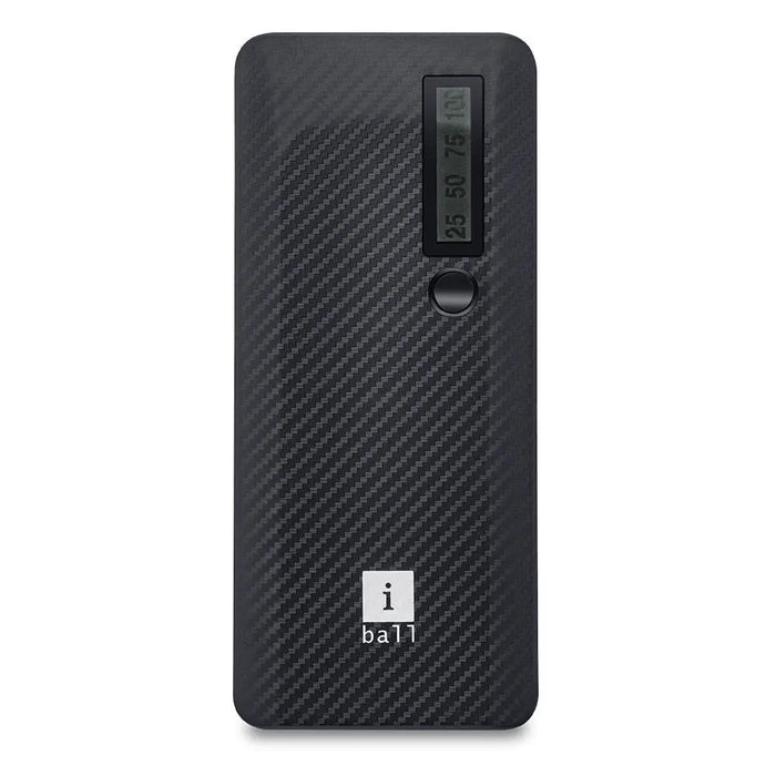 iBall 10000mAh Powerbank (IB-10000LI) Dual USB Output-Black iBall
