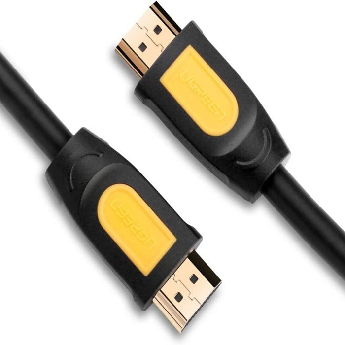 UGREEN 10m Hdmi 1.4 Male To Male Round Cable 1080P@60Hz - Yellow/Black (10170)