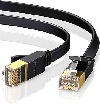 UGREEN 11269 Ultra High Performance Cat7 Shielded Ethernet Networking Cable 10Gbps 600Mhz S/STP Molded Network Lan Cable-2M