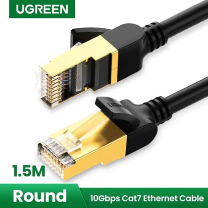 UGREEN 11277 Cat7 F/FTP Round Ethernet Cable, 1.5M