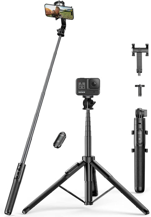 UGREEN Perche Selfie Bluetooth 3 in 1 Tripod Selfie Stick Extendable Monopod Adjustable with Detachable Wireless Remote Control Compatible with iPhone 14 13 12 Phones Cameras