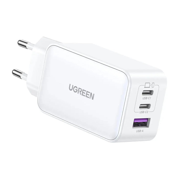 UGREEN 15334 NEXODE 65W 3-Port PD GAN Fast Charger (White) (15334) TeckPot