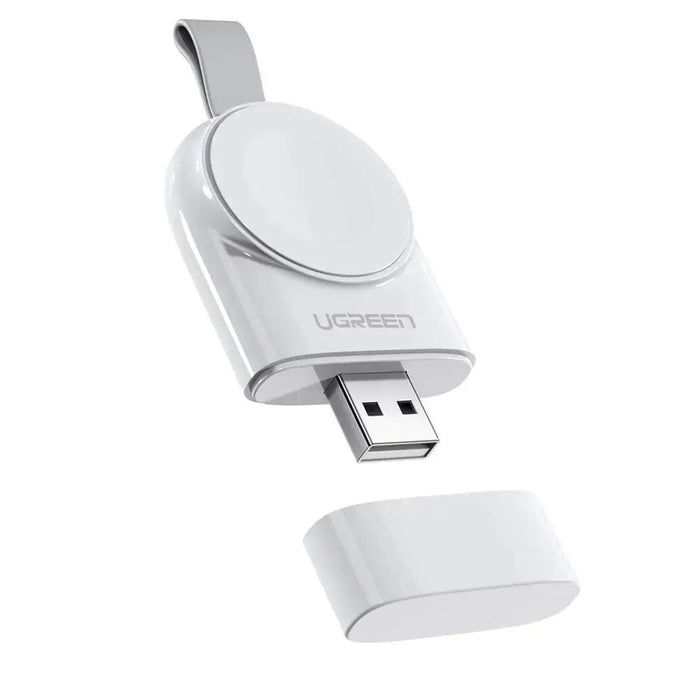 UGREEN MFi Certified Wireless Apple Watch Charger Magnetic Portable Travel Charger Series 1-5 All Sizes White 50944 Ugreen