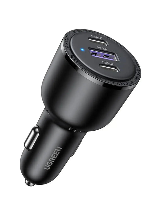 UGREEN 69W USB-C Car Charger 3-Port Fast Charging PD 45W 20W QC 18W iPhone 13 12 11 iPad MacBook Galaxy Pixel 20467 Ugreen