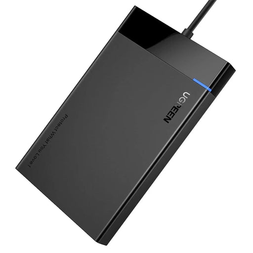 UGREEN 2.5 Inch External Hard Drive Enclosure USB 3.0 SATA HDD SSD Caddy 5Gbps UASP 0.5M Cable (30847) Ugreen