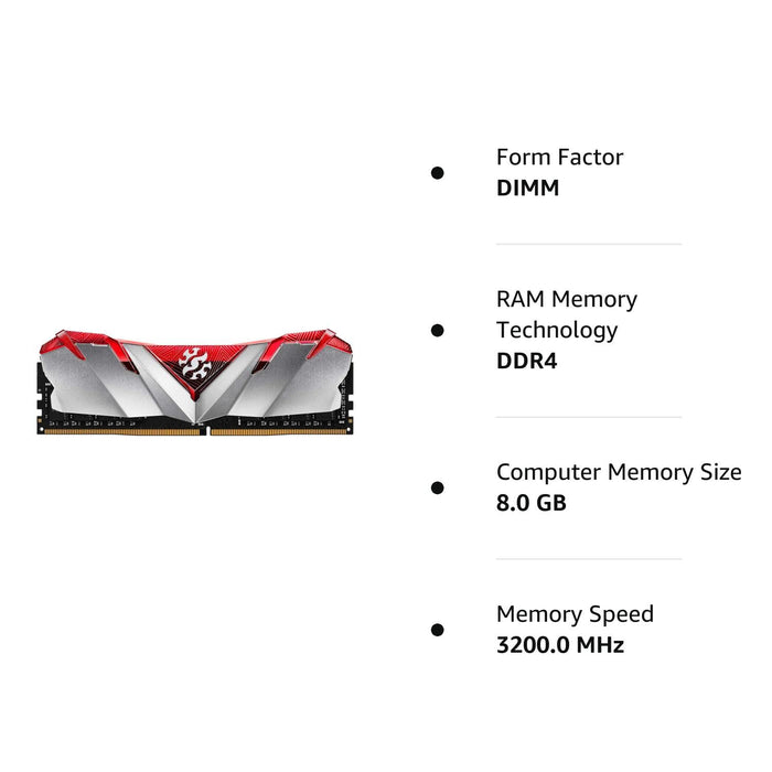ADATA AX4U320088G16A-SR30/AX4U320038G16A-SR30 Desktop ram XPG Gammix D30 Series 8GB (8GBX1) DDR4 3200MHZ Red