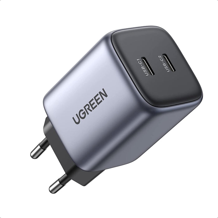 UGREEN 90573 Nexode 45W USB C 2 Port Charger GaN II Tech Adapter(Grey)