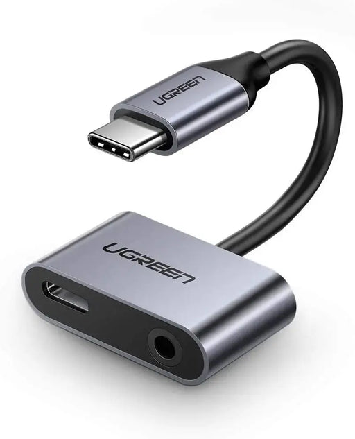 UGREEN 2-in-1 USB-C Female to Dual Port USB-C 3.5mm Audio Female Adapter 30W PD3.0 QC3.0 Fast Charging Type-C (50596) Ugreen