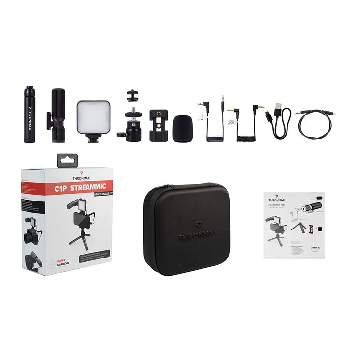 Thronmax Smartphone Vlog Microphone, Black (C1P) Thronmax