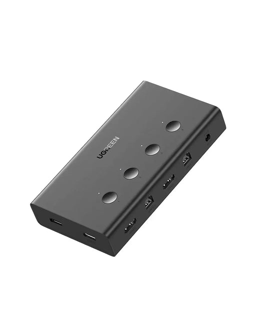 UGREEN 4x1 HDMI KVM Switch Box 4 In 1 Out HDMI 2.0 USB Keyboard Mouse Control 4K@60Hz UHD Full HD 1080P Computer Black 70439 Ugreen