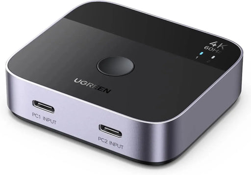 UGREEN 2 USB C to 1 HDMI Switch 4K 60Hz Aluminum Switcher 2 Computer HDR HDCP2.2 Laptop MacBook Air Pro iMac Desktop (55451) Ugreen India