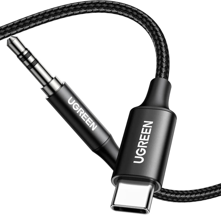 UGREEN USB-C to 3.5mm Audio Cable Hi-Res DAC Headphone Adapter iPhone 16/15 Android Type-C AUX Cord Music Cable (55734)