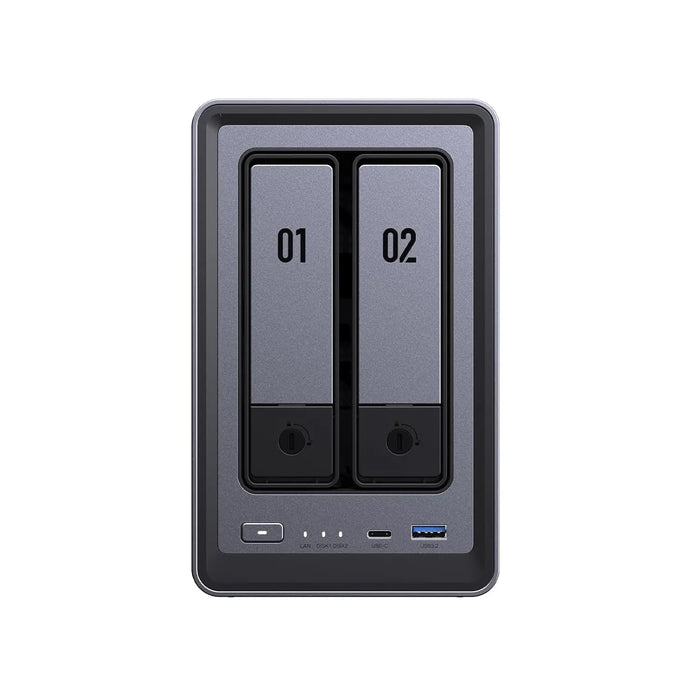UGREEN NASync DXP2800 Plus 2-Bay NAS, Intel N100 Quad-core CPU, 8GB DDR5 RAM, 2.5GbE, 4K HDMI, Storage drives not included (25242) Ugreen