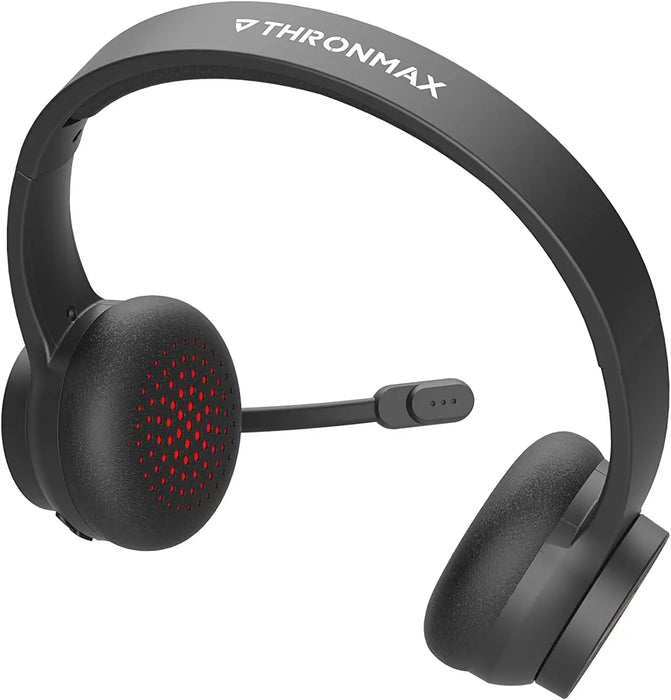 Thronmax THX-40 Bluetooth Headset with Built-in Microphone, Ultra Soft Headband and Earpads for Webinars, Online Class, Gaming(THX40) Thronmax