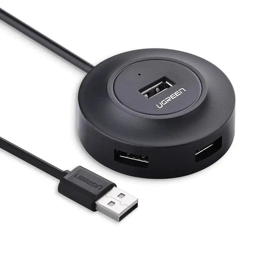 UGREEN 4-Port USB 2.0 Hub 1M USB Cable PC Cell Phone eReader Tablet Multi Device USB Splitter Adapter Compact Hub (20277) Ugreen