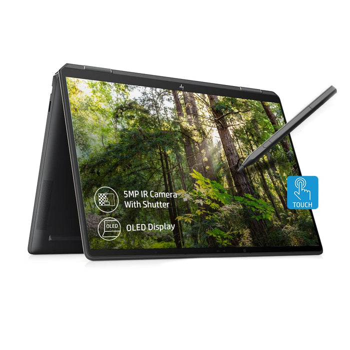 HP Spectre x360 2-In-1 Core i7-1255U Laptop OLED Touch 13-EF0053TU(13.5"/16GB/512GB SSD/Win 11)-Nightfall Black