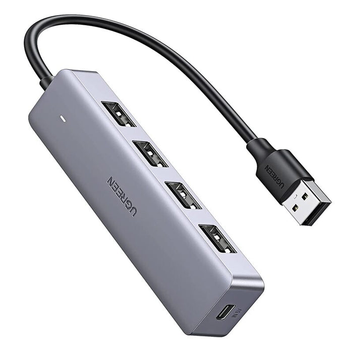 UGREEN 50985 USB 3.0 Hub 4 Port Ultra Slim Data Hub with 5V Micro USB Power