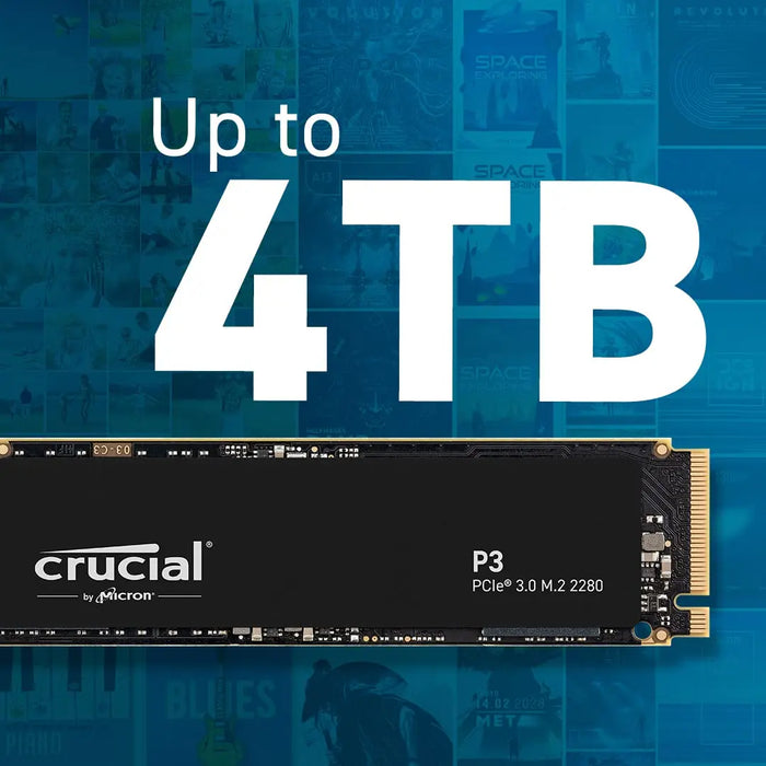 Crucial P3 1TB PCIe 3.0 3D NAND NVMe M.2 SSD,3500MB/s-CT1000P3SSD8 Crucial