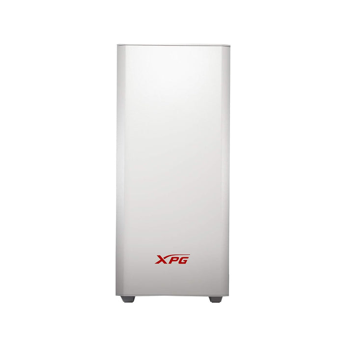 XPG Invader Mid-Tower Brushed Aluminum PC Case, 2X 120mm Fans, Front ARGB Downlight with Controller-White