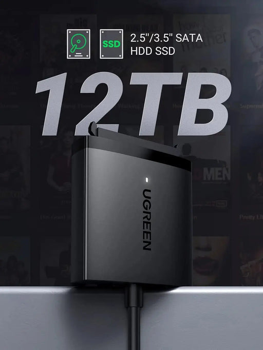 UGREEN SATA to USB 3.0 Adapter Cable UASP SATA III Converter 2.5" 3.5" Hard Drive HDD SSD External Disk 5Gbps (60561) Ugreen