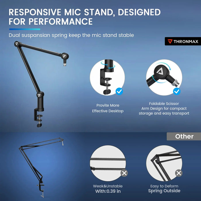 Thronmax Boom Arm With Headphone Holder (S3Plus) Thronmax
