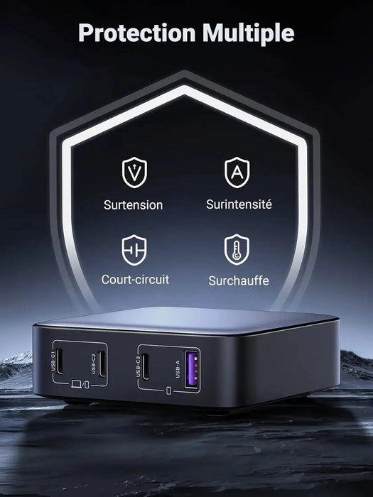 UGREEN Nexode 100W USB-C Charger 4-Port EU GaN II Fast Charger Desktop Laptop MacBook iPhone iPad Galaxy Steam Deck 90928 Ugreen