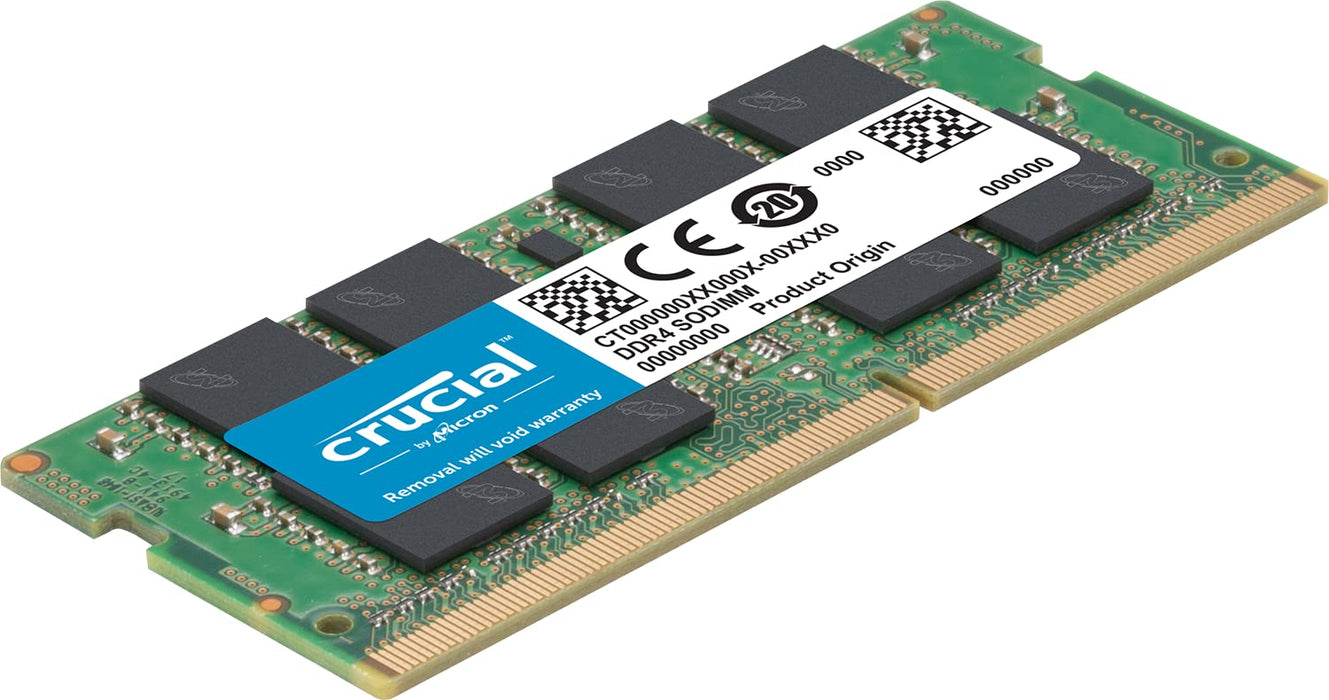 Crucial 16GB Single DDR4 3200 MT/S (PC4-25600) CL22 DR X8 Unbuffered SODIMM 260-Pin Memory (CT16G4SFD832A)Green