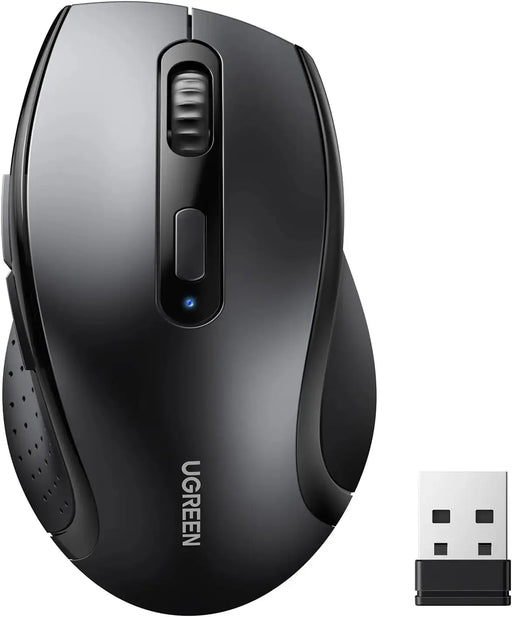 UGREEN 2.4G Wireless Mouse 1600 DPI 6 Button Nano Receiver 3 Adjustable DPI PC Laptop iMac MacBook Microsoft Pro (45012) Ugreen
