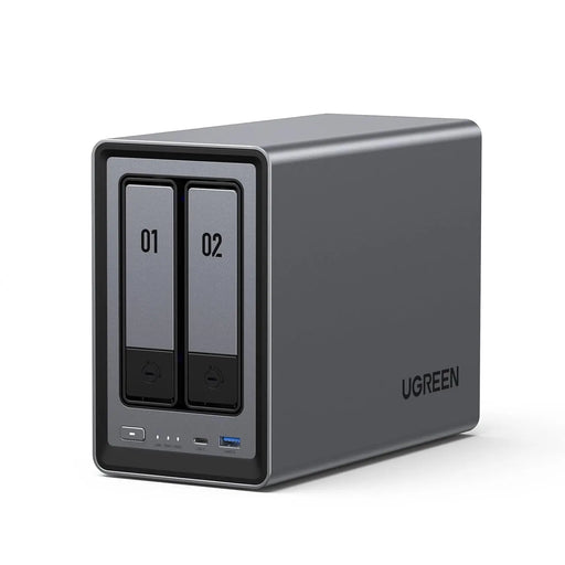 UGREEN NASync DXP2800 Plus 2-Bay NAS, Intel N100 Quad-core CPU, 8GB DDR5 RAM, 2.5GbE, 4K HDMI, Storage drives not included (25242) Ugreen