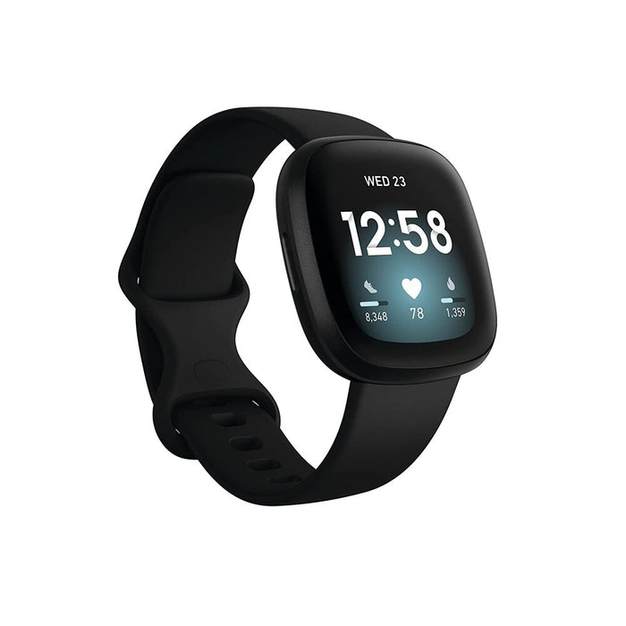 Fitbit Versa 3 Health & Fitness Smartwatch With GPS, 24/7 Heart Rate, Alexa Built-In(Black) FB511BKBK