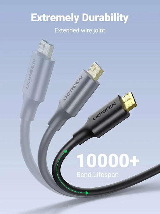 UGREEN USB 3.0 Micro B Cable 0.5M 5Gbps Gold Plated External Hard Drive Galaxy S5 Note 3 Camera (10840) Ugreen