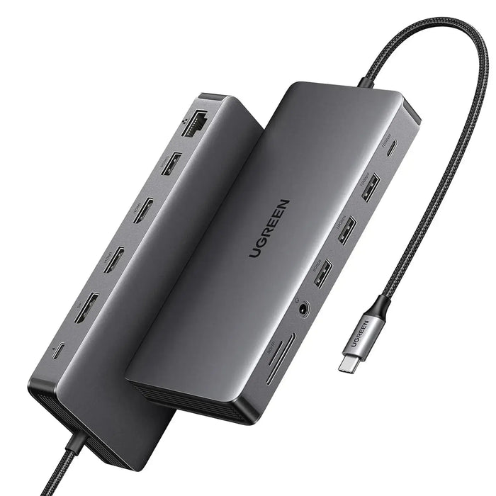UGREEN 13-in-1 USB-C Hub Triple Display Docking Station 4K HDMI DP 100W PD 10Gbps Ethernet SD TF MacBook Windows 15978 Ugreen