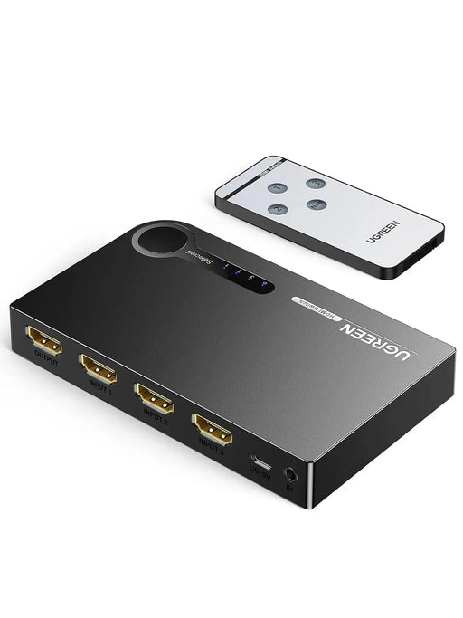UGREEN 3x1 HDMI Switch 3 In 1 Out IR Wireless Remote 1080P 3D HDMI Switcher Laptop PS3 Xbox360 HD-DVD Gaming Console Switch 40234 Ugreen
