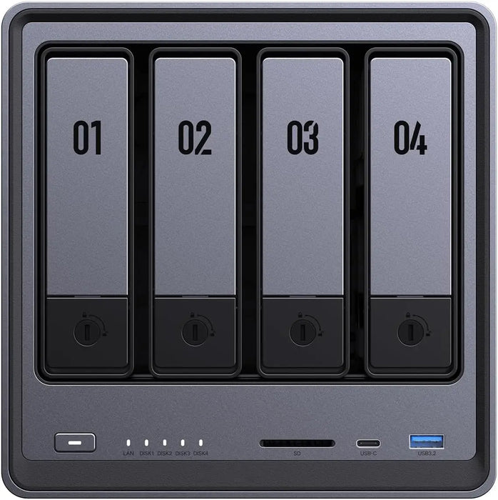 UGREEN NASync DXP4800 4 Bay NAS, Intel N100 Quad-core CPU, 8GB DDR5 RAM, 2 * 2.5GbE, 4K HDMI, Storage drives not included (25372) Ugreen