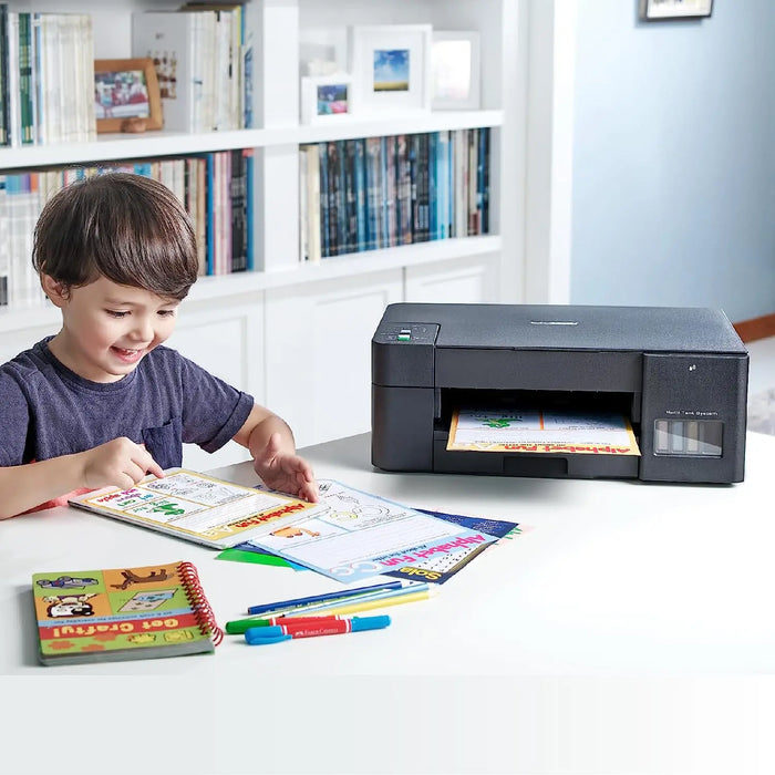 Brother DCP-T220 All-In One Ink Tank Refill System Printer-Black(A4,Scan,Copy,16/9 IPM,64MB Memory) Brother