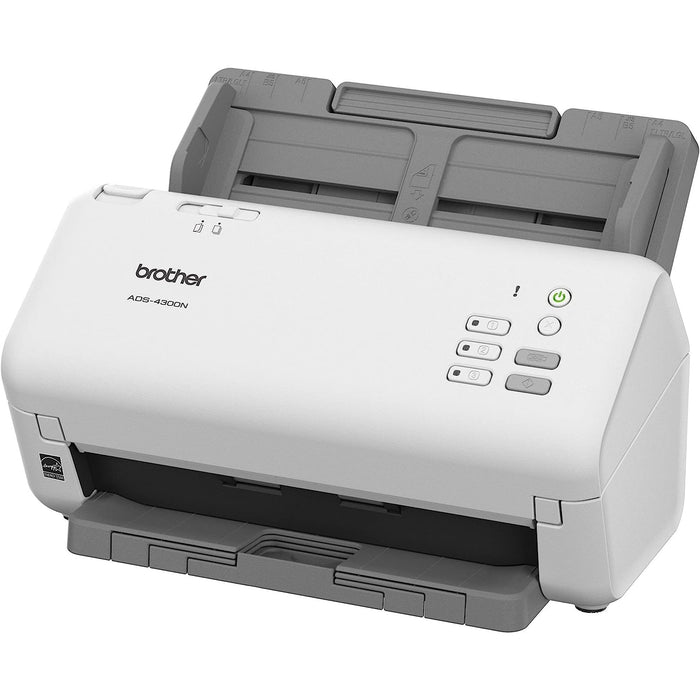 Brother ADS-4300N Professional Network Scanner With Fast Scan Speeds, Duplex(Grey)