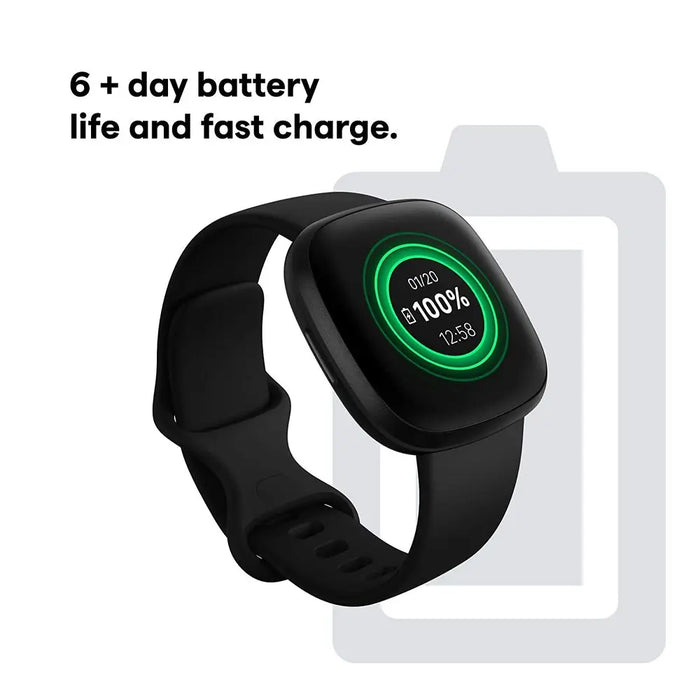Fitbit Versa 3 Health & Fitness Smartwatch With GPS, 24/7 Heart Rate, Alexa Built-In(Black) FB511BKBK Fitbit