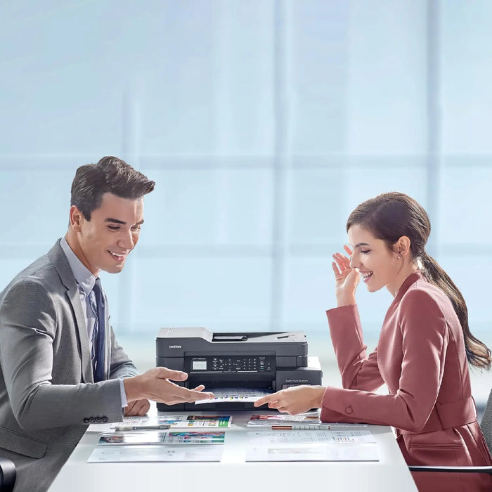 Brother MFC-T920DW Auto Duplex Printer - Print, Scan, Copy, Fax, ADF, WiFi/LAN/USB, Print Up to 15K Pages in Black and 5K in Color Each for (CMY) - TeckPot