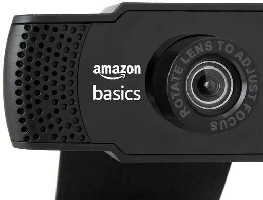 Amazon Basics Manual Focus Full HD 1080P 2.1 Megapixel 30 FPS Web Camera with Built-in Mic for PC/Mac/Laptop Video Calling (Open Box/Renewed) Amazon Basics