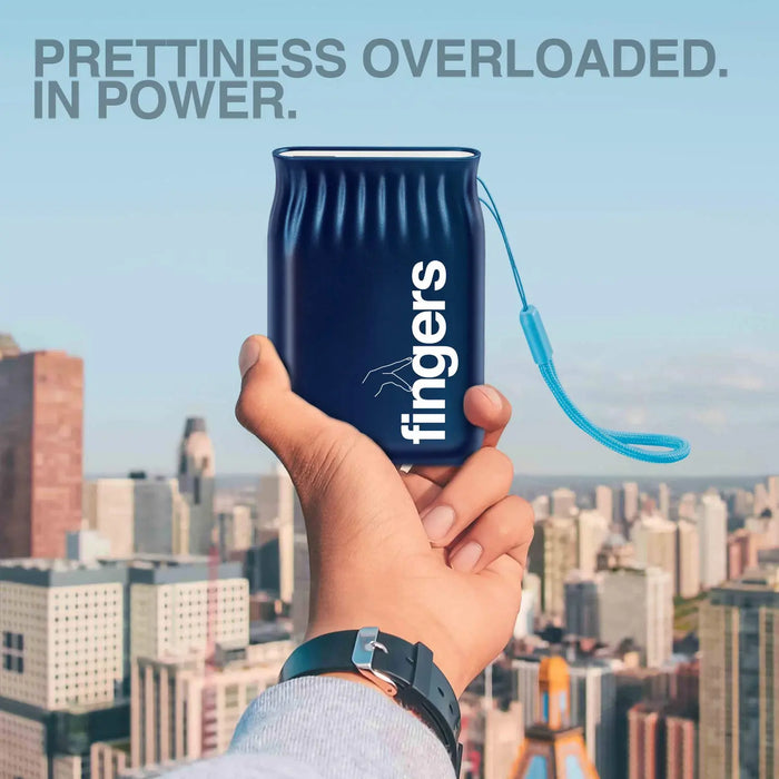FINGERS PowerPotli C10 (10000mAh Li-Polymer) Power Bank - Imperial Blue Fingers
