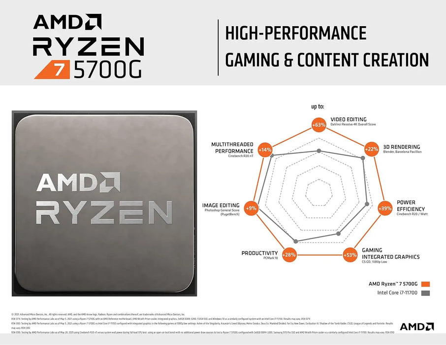 AMD Ryzen 7 5700G Processor AMD