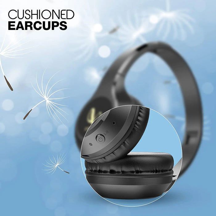 Infinity Tranz 700 On Ear Wireless Headphone With Mic( Quick Charge, Deep Bass, Dual Equalizer, Bluetooth5.0)Black Infinity