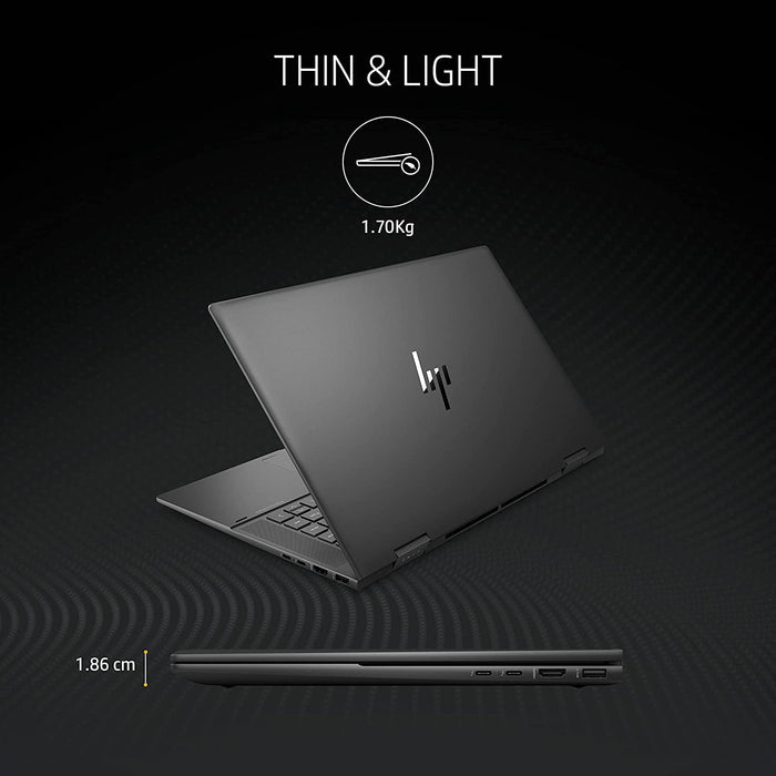 HP Envy x360 2-In-1 15-EW0048TU Core i7-1255U OLED Tochscreen Laptop(15.6"/16GB/1TB SSD/Win 11)-Nightfall Black