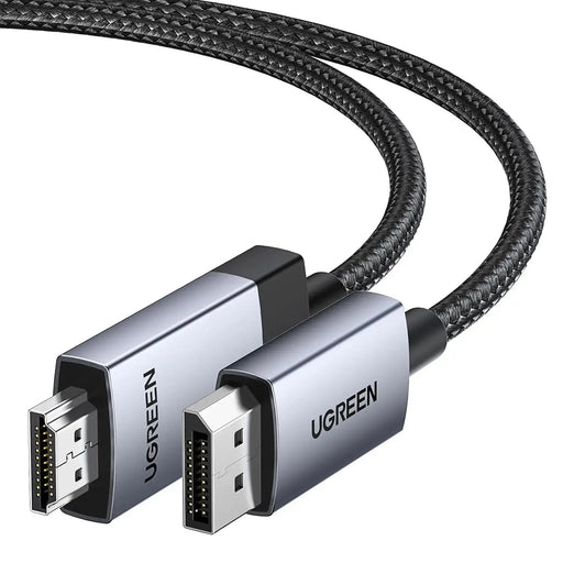UGREEN 2M DisplayPort to HDMI Cable 4K@60Hz Active DP to HDMI Adapter Aluminum Braided Monitor Projector HDTV PC Laptop 15774 Ugreen
