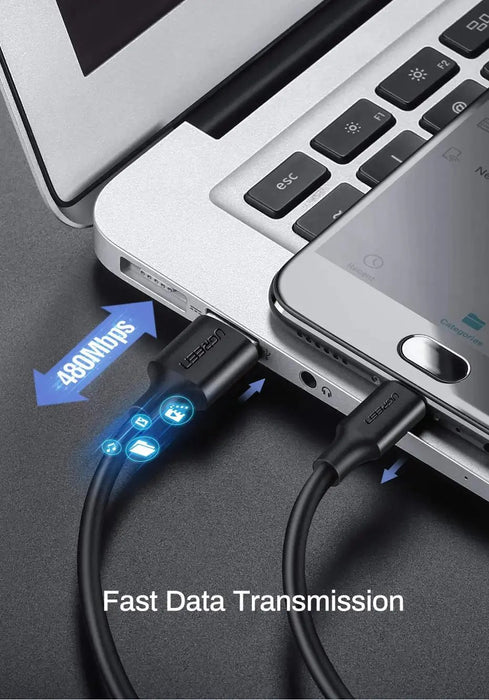 UGREEN 2M USB-A to Micro USB Cable USB 2.0 Data Sync Charging Cord Nickel Plated Android PS4 Controller Camera 60138 Ugreen