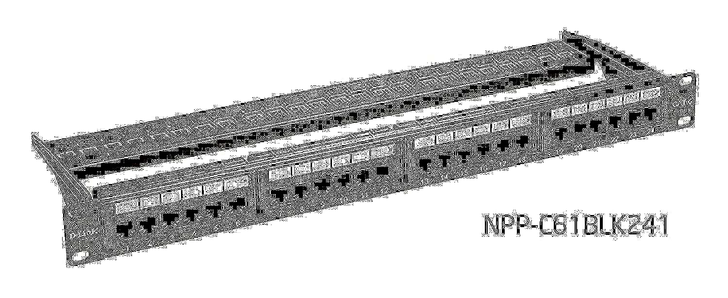 D-Link Cat6 UTP 24 Port Loaded Patch Panel/ Cat6 24 Port Panel Network Switch  (Black)