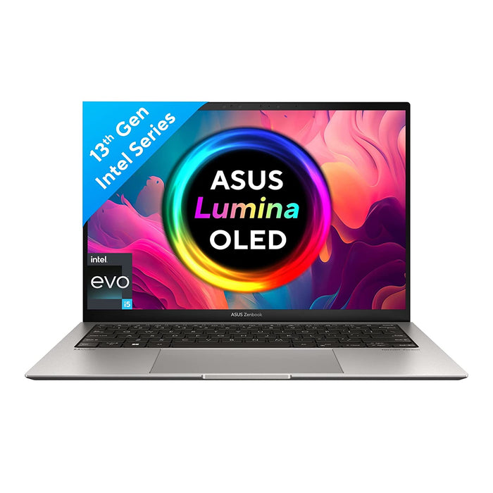 ASUS Zenbook S 13 OLED 2023 Core i5-1355U Thin & Light Laptop(13.3"/16GB/512GB SSD/Iris Xe/Win 11)-Basalt Grey