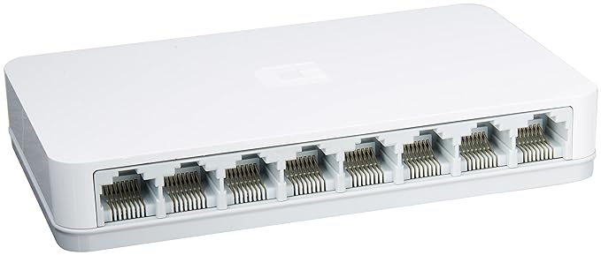 D-Link DGS-1008A 8-Port Gigabit Easy Desktop Switch (White)